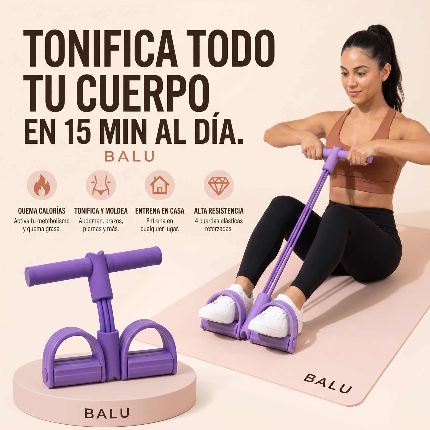 Banda de resistencia para entrenamiento en casa